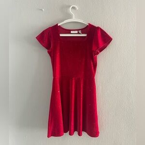 The Children's Place Sparkle Dress; Size 10/12; Color;  Red